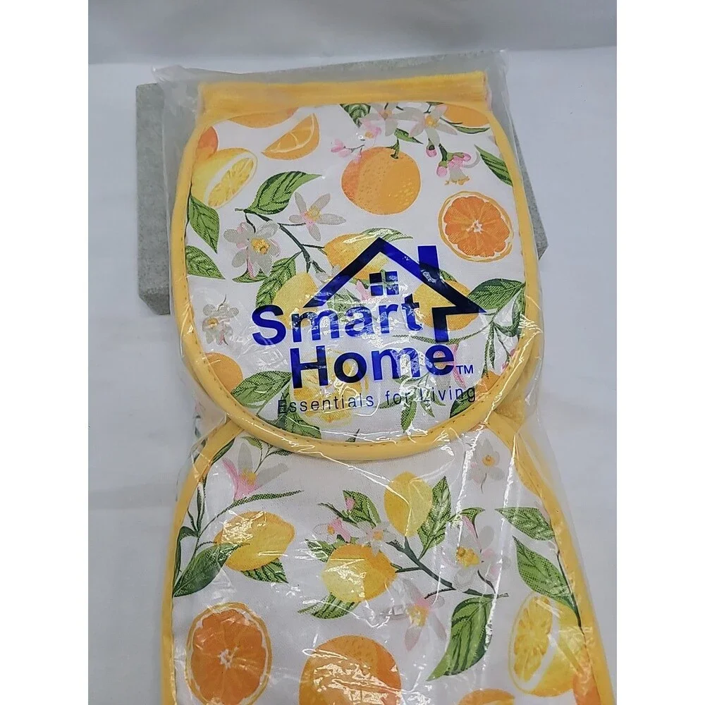 New Smart Home Essentials for Living Yellow Lemons 7 Piece Kitchen Gift Set Vtg